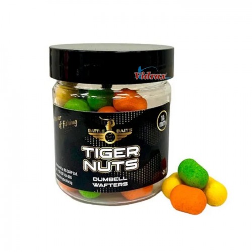 Дъмбели Dumbell Wafters 14 мм Tiger Nuts (тигров фъстък) BB0418 - Battle Baits Дъмбели Dumbell Wafters 14 мм Tiger Nuts (тигров фъстък) BB0418 - Battle Baits